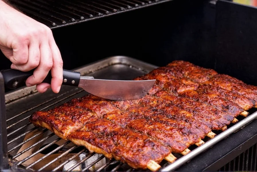 Ribs resting under foil inside a cooler
