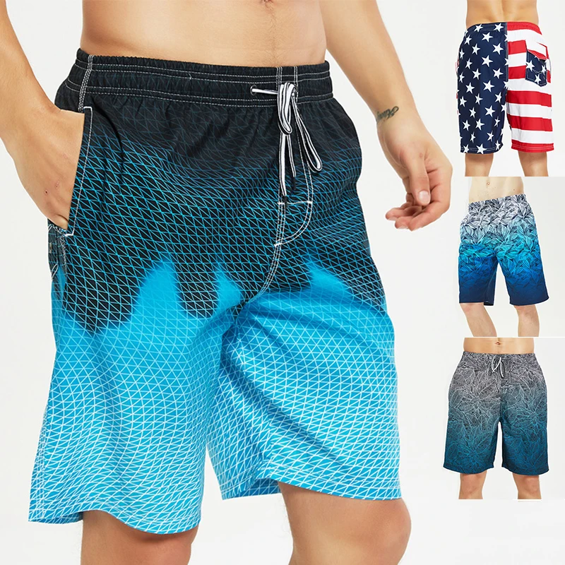 

Mens Swimming Trunks Quick Dry Swim Shorts with Mesh Lining Lightweight Swimwear Bathing Suit, Picture shows