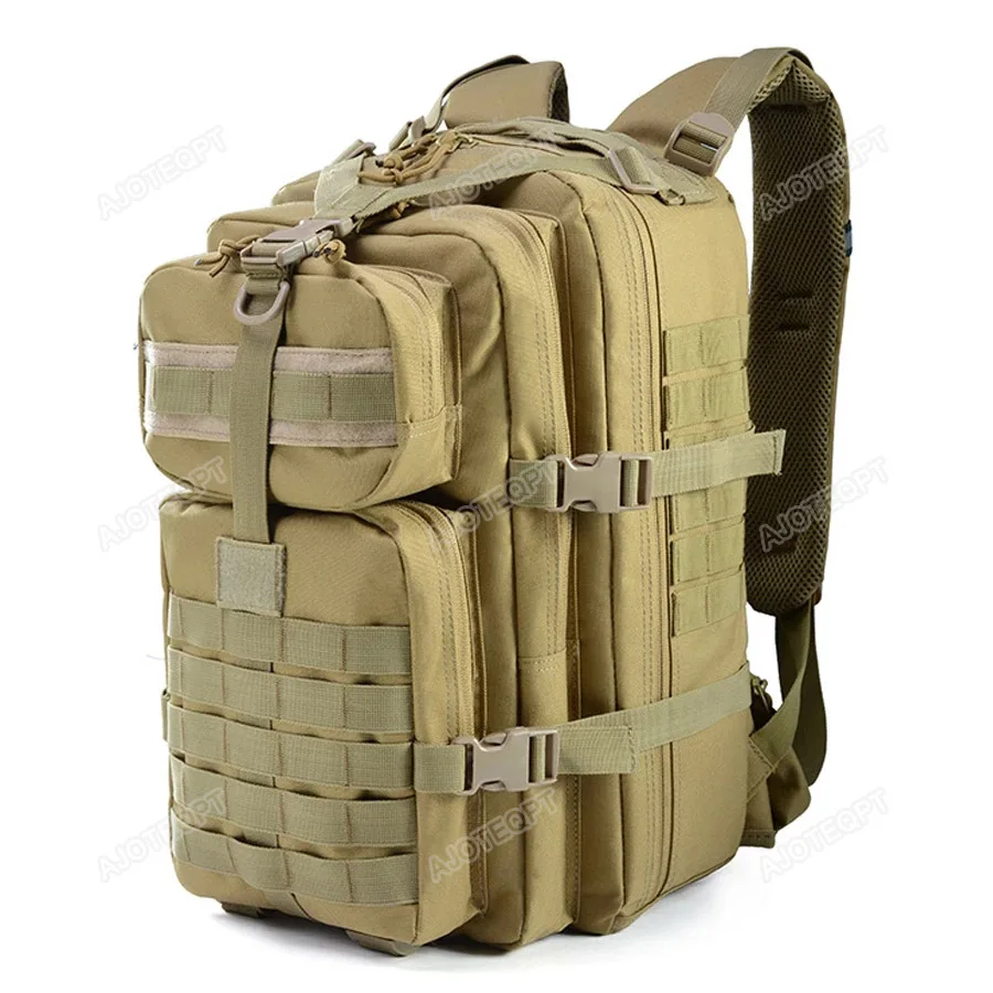

AJOTEQPT Tactical Waterproof 3P Travel Camo Hunting Business Durable Army Backpack Military