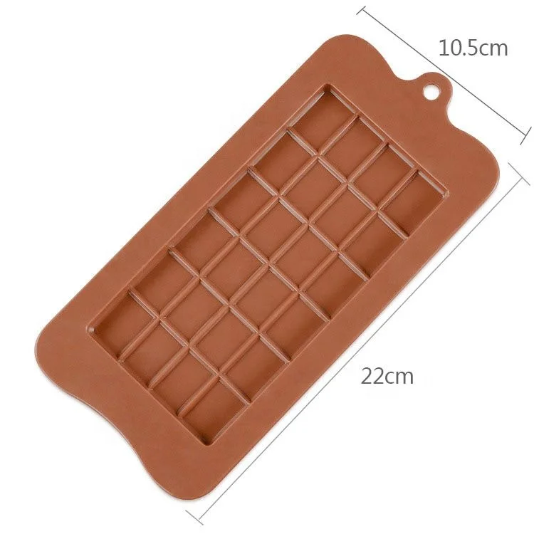 

Cookie Chocolate Baking Soap Jelly Ice Tray Mold Silicone Cake Decorating Moulds Non-stick easy-release food grade, Chocolate color