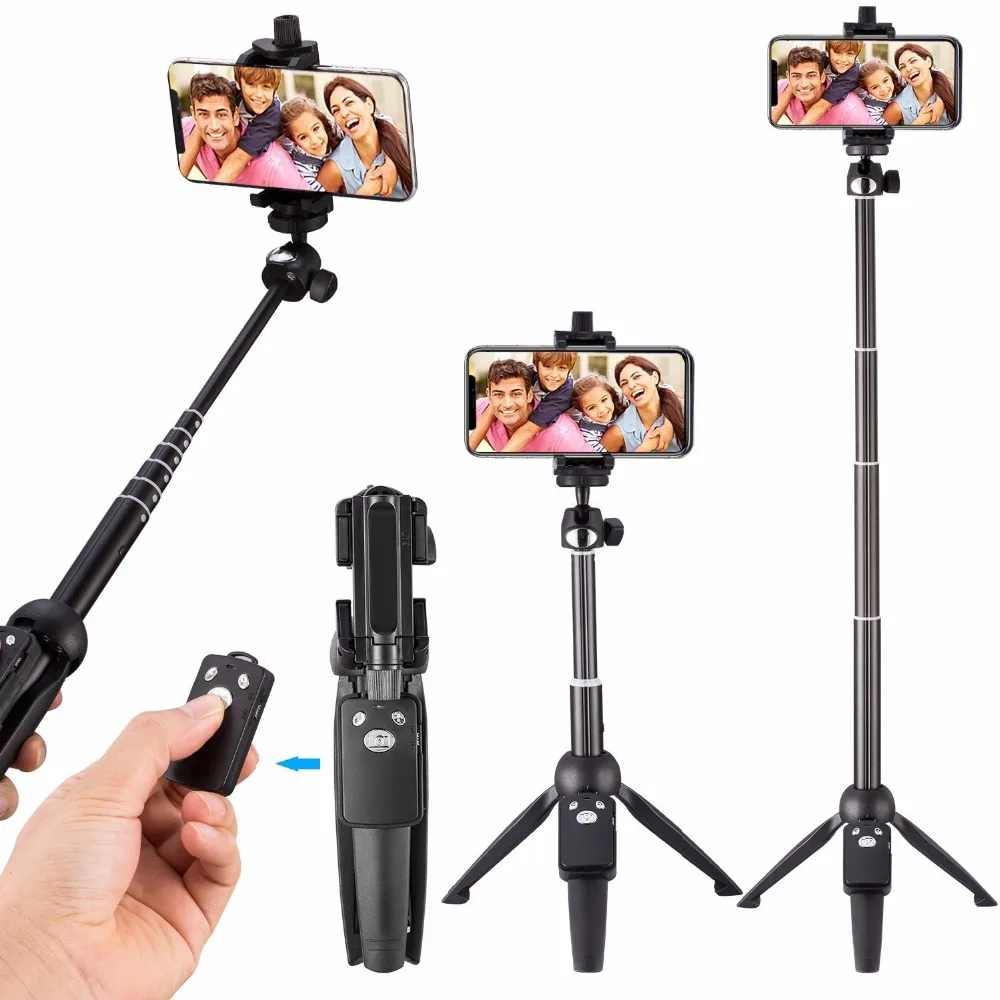 

YUNTENG 9928 Wireless Mini Tripod Remote Extendable Selfie Stick Monopod Tripod Phone Stand Holder Mount