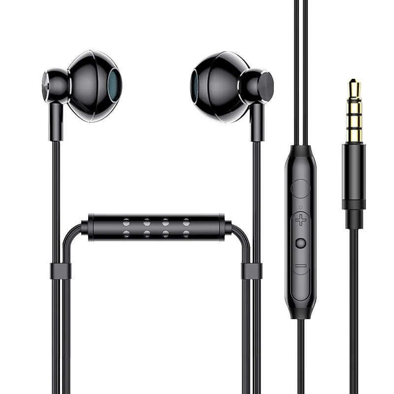 

Hybrid DC Earphone Type-C 3.5mm Plug Half In-Ear USB Wired Control with Mic For Dual Driver Earphones