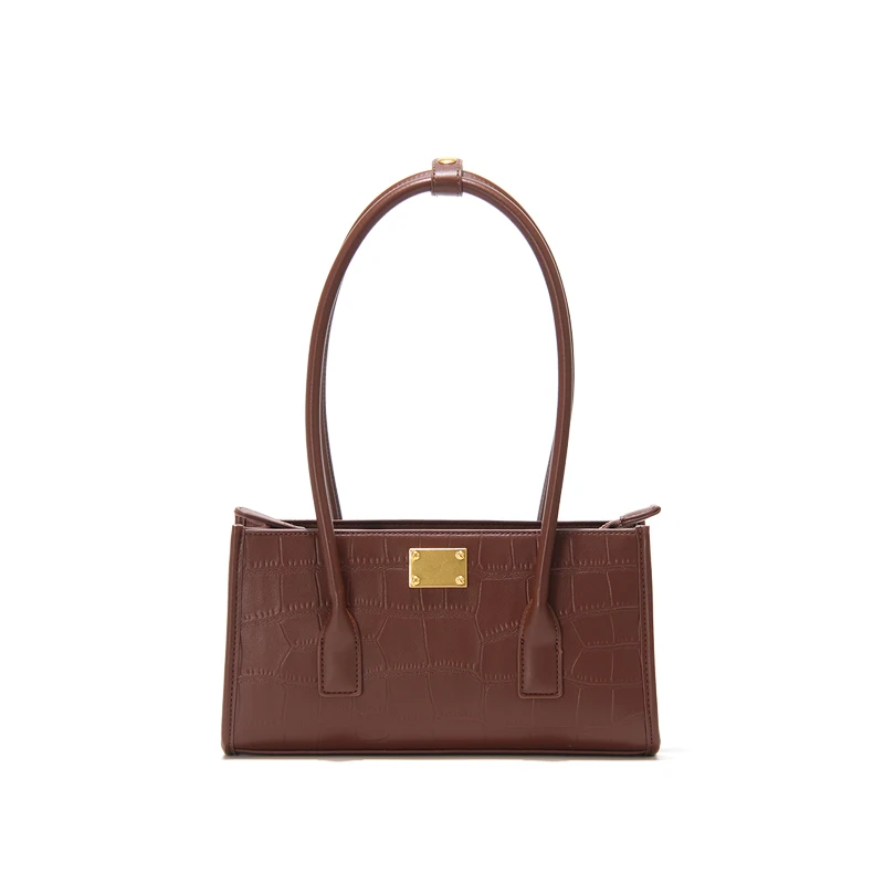 

High Quality Handmade Girl Stone Pattern Purse Armpit Women Bag Trendy Solid Color Lady Clutch Shoulder Handbag YG21-1555