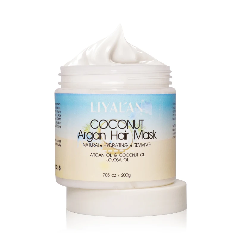 
OEM Professional Hair Care Moisturizing Repair Collagen Natural Coconut Argan Oil Hair Mask With Keratin Avocado 