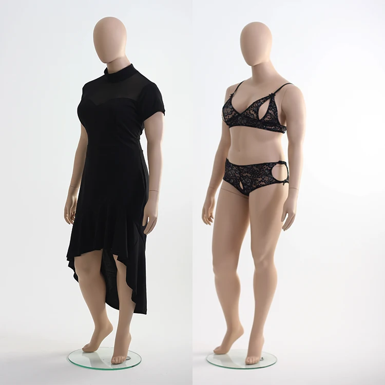 

OEM ODM Full Body Woman Mannequin Plus Size Fat Female Mannequin For Sale, White