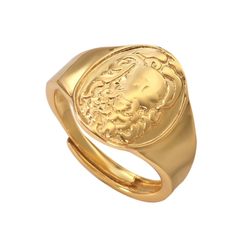 

Fukarni 3.57 Gram Wholesale Exquisite Gold Plated Pattern 925 Sterling Silver Expandable Rings KR539