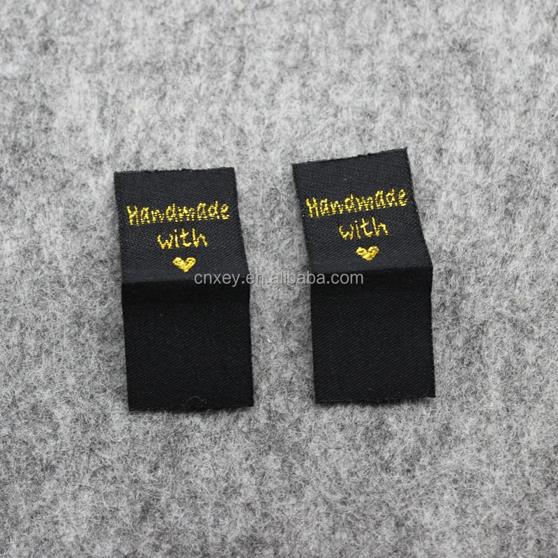 

handmade tags woven label for handmade product handmade embroidery label