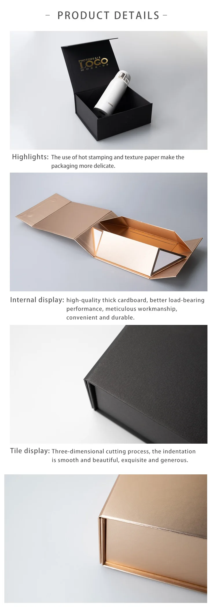 product-Hot Selling Wholesale Custom Folding Storage Clothing Box Packaging Foldable Cardboard Craft-3