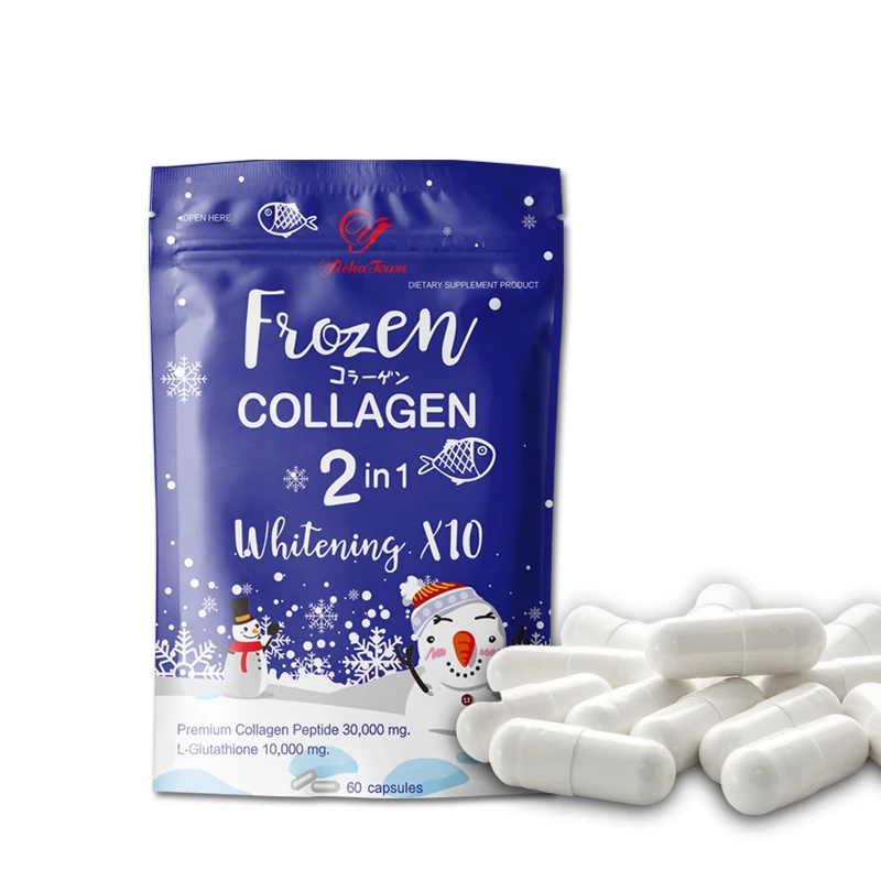 

Frozen collagen capsules Custom Slimming herbal supplements Skin whitening anti-aging capsule