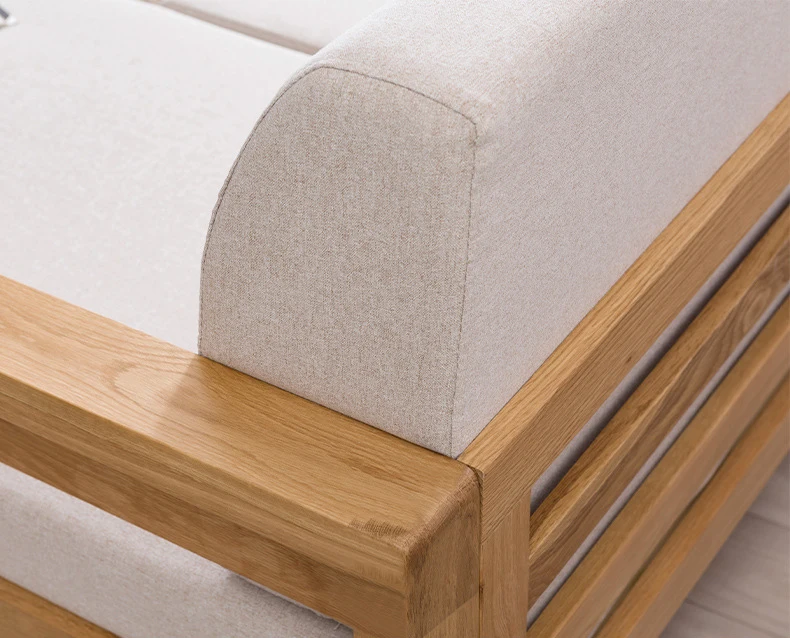product-BoomDear Wood-Modern simple 4 seats fabric chaise longue sofa with single sofa-img-3