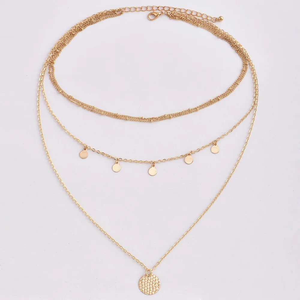 

Fashion Gold layered choker necklace For Women wholesale N204083