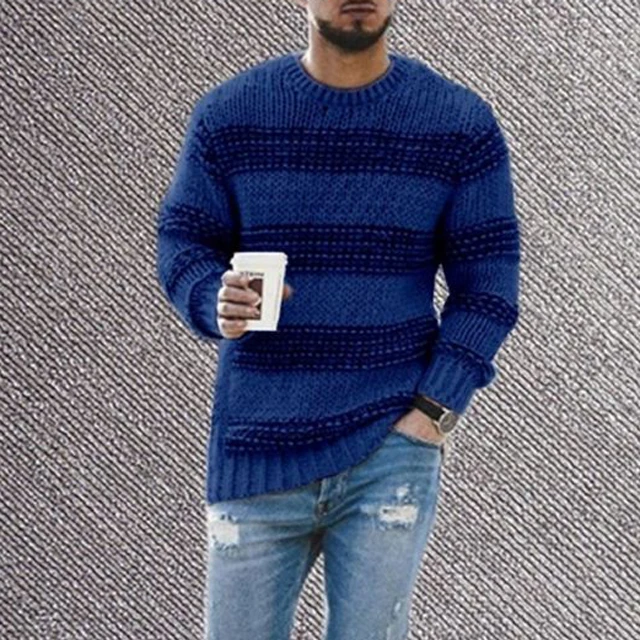 

Wholesale Crew Neck Sweater for Male Men Winter Long Sleeve Clothes Man Knitted Sweaters Man, Customized color