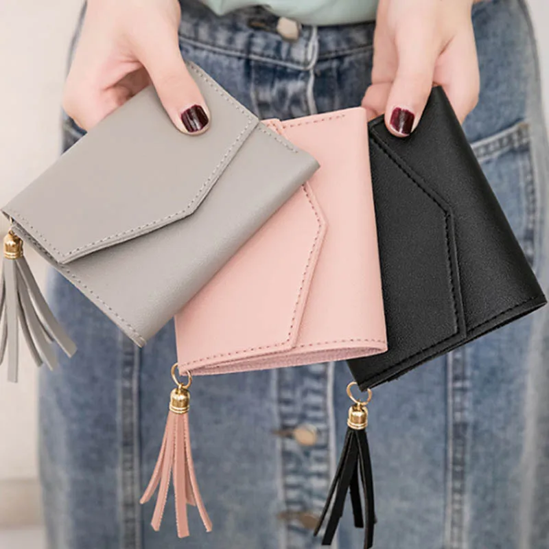 

2021 fashion wallets for women fashionable with tassel