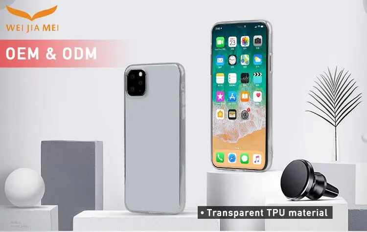 Custom printed shockproof transparent universal phone case back cover for smart phone