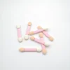 Disposable pink handle double end mini sponge tip applicator eyeshadow cosmetic brushes