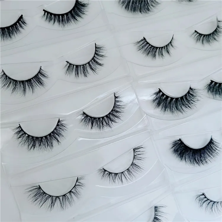 

Private Label Full Strip False Eye Lashes Vendor 100% Real 3D 5D 16mm 18mm 20mm Mink Eyelashes With Custom Packing Box