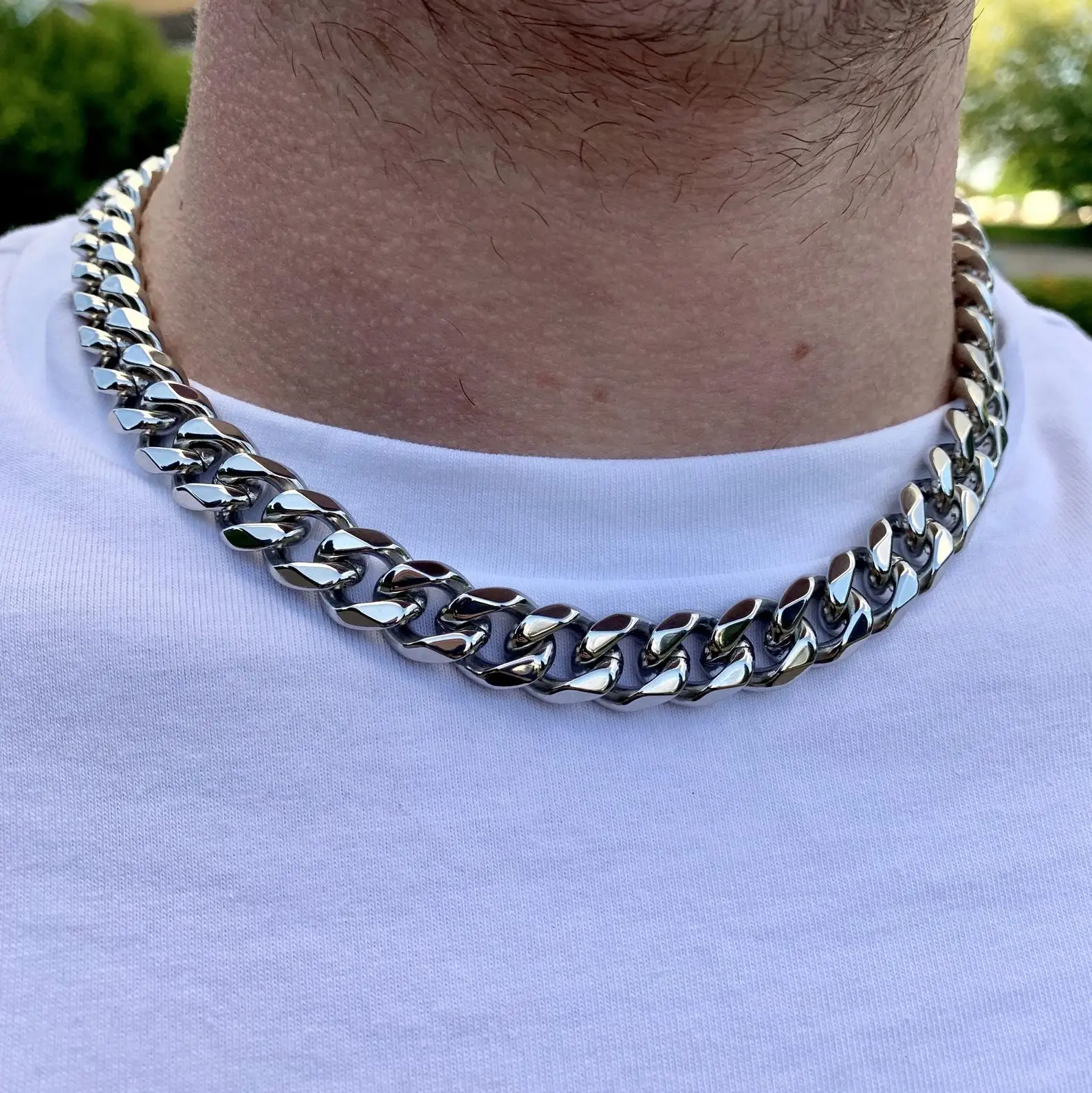 

Hip-hop Stainless Steel 3.6mm 5mm 7mm 9mm 11mm Miami Cuban Chain