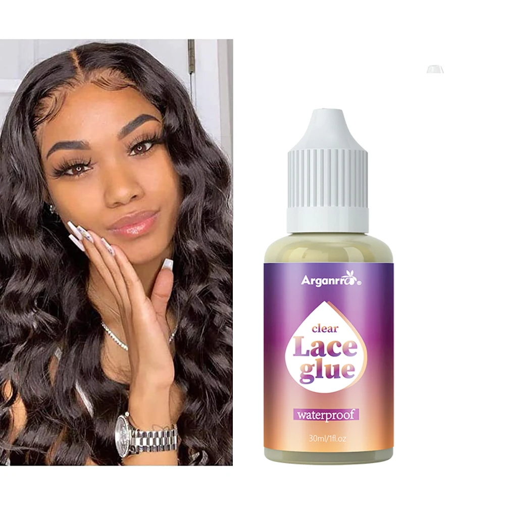 

Arganrro Lace Wig Adhesive Glue Wig Clear Waterproof For Lace Hairpiece Wig And Toupee Systems