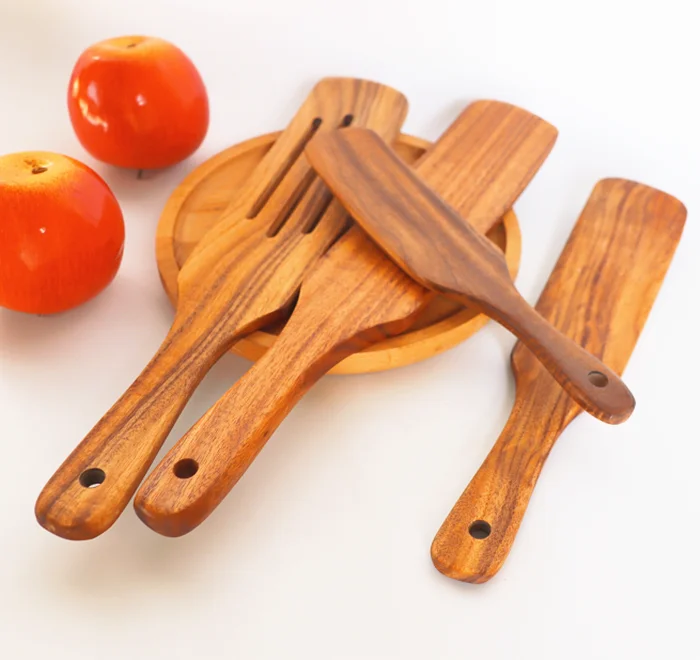 

Wooden Cooking Utensils natural bamboo teak kitchen tools acacia beech wood set wooden spurtle