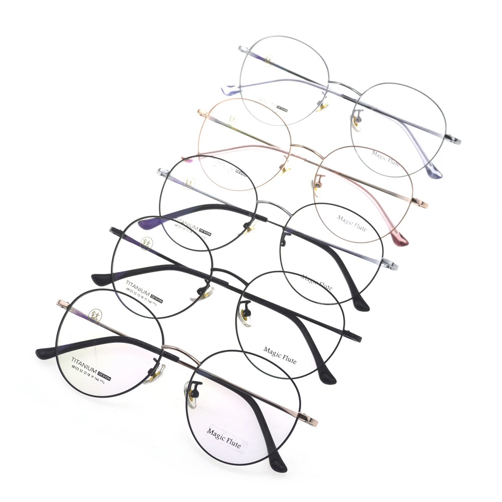 

multi style designer thin classic vintage retro round titanium bicycle eyeglass frame, Mixed colors cheap designer titanium bicycle frame