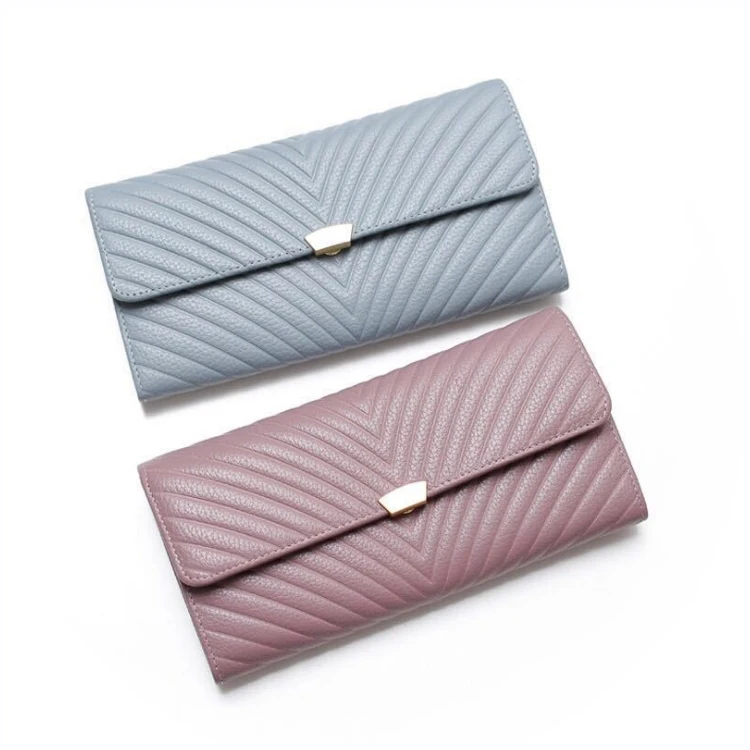 

2021 New Leather Ladies Wallets High Quality Zipper Short Design Card Holder Women Purse, Black