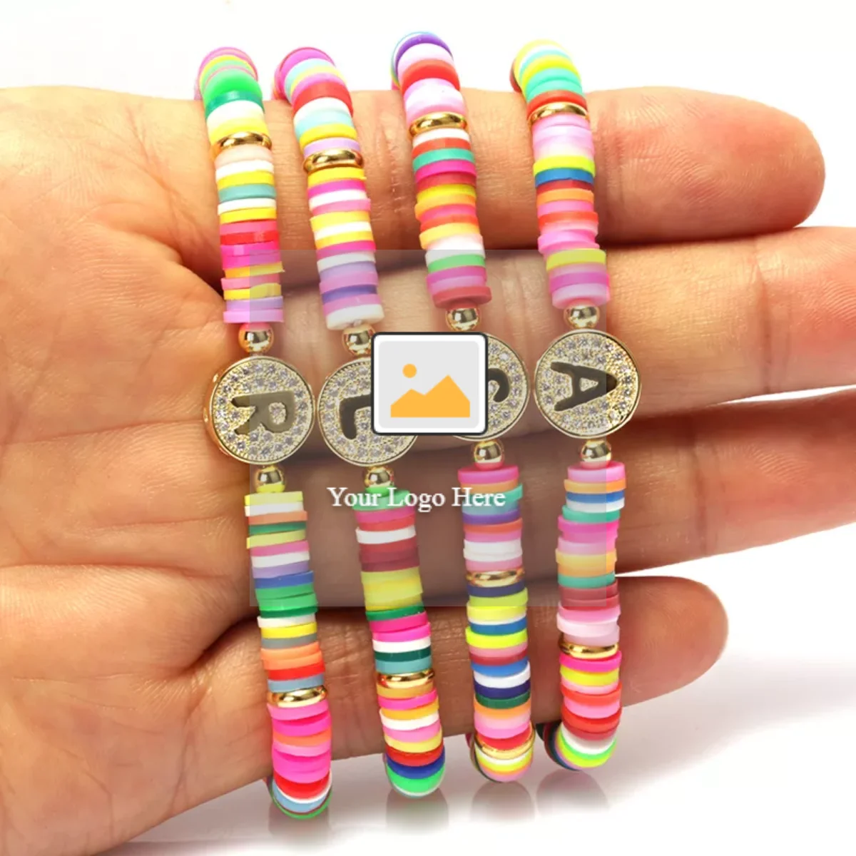 Heishi polymer clay stacking bracelet gift for her stack bracelet hematite \u201csummer fun\u201d boho minimalist gift for mom 8mm Happy colors
