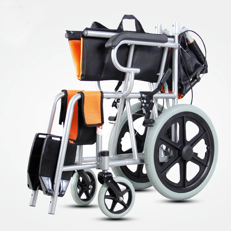 Aluminum Frame Manual Wheelchair with Drop Back Handle