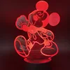 Smart Light Acrylic Mickey 3D Illusion Visual Animal Led Table Night Light Mouse For Kids Gifts