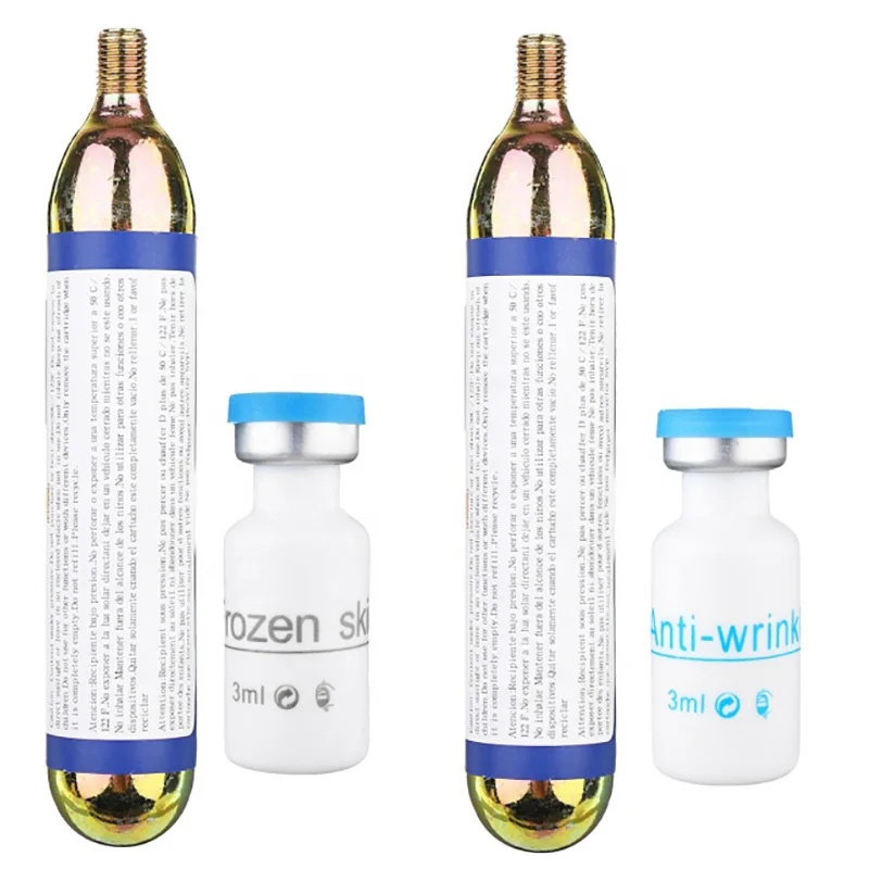 

Anti Wrinkle/skin brightening Serum(hyaluronic acid) and co2 Gas Cartridge for mesotherapy frozen skin cool cryo facial lifting