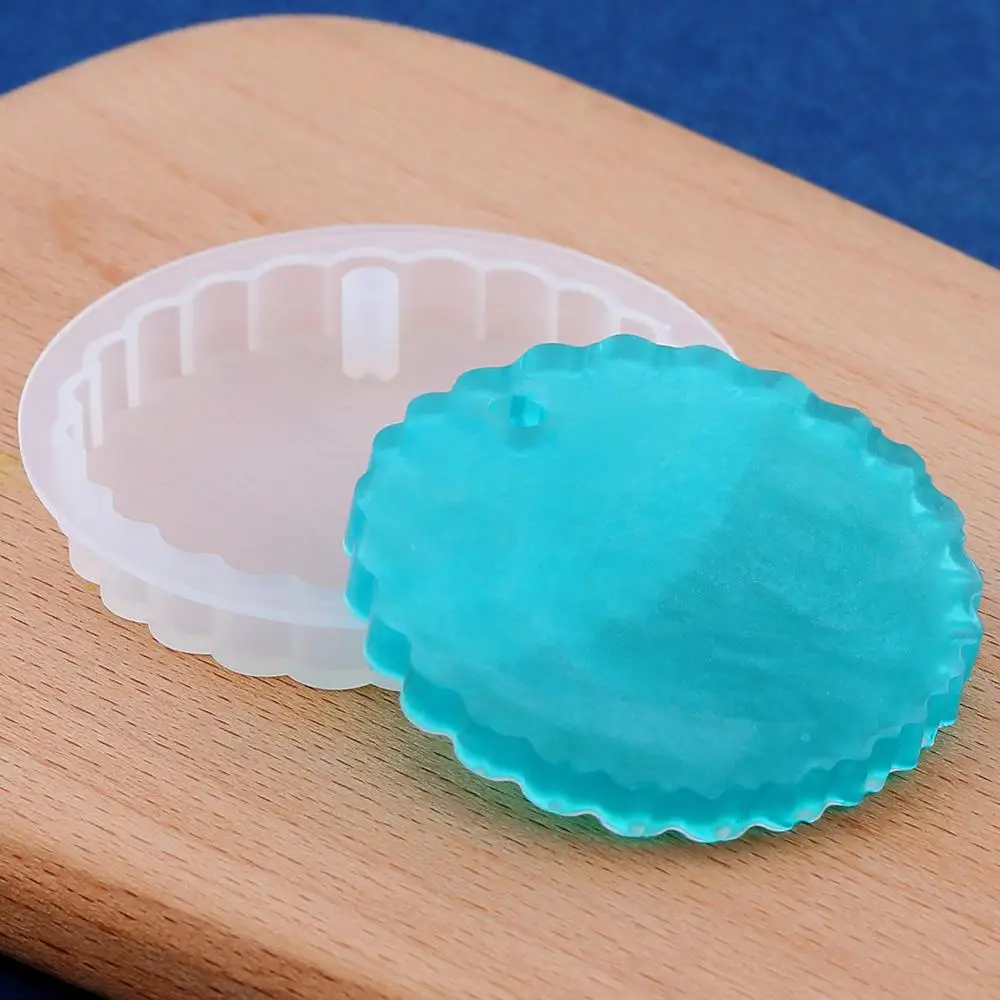 

Tag Pendant Silicone Mold Jewelry Making Round flower Epoxy Resin Mould Soap Fondant Chocolate Cake Decorating Tools