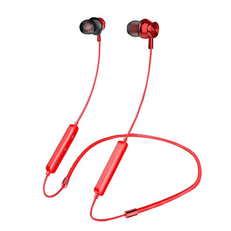 

Hot Sell Neckband Wireless Sports Headphones Metal Magnetic In-Ear Gaming Headset