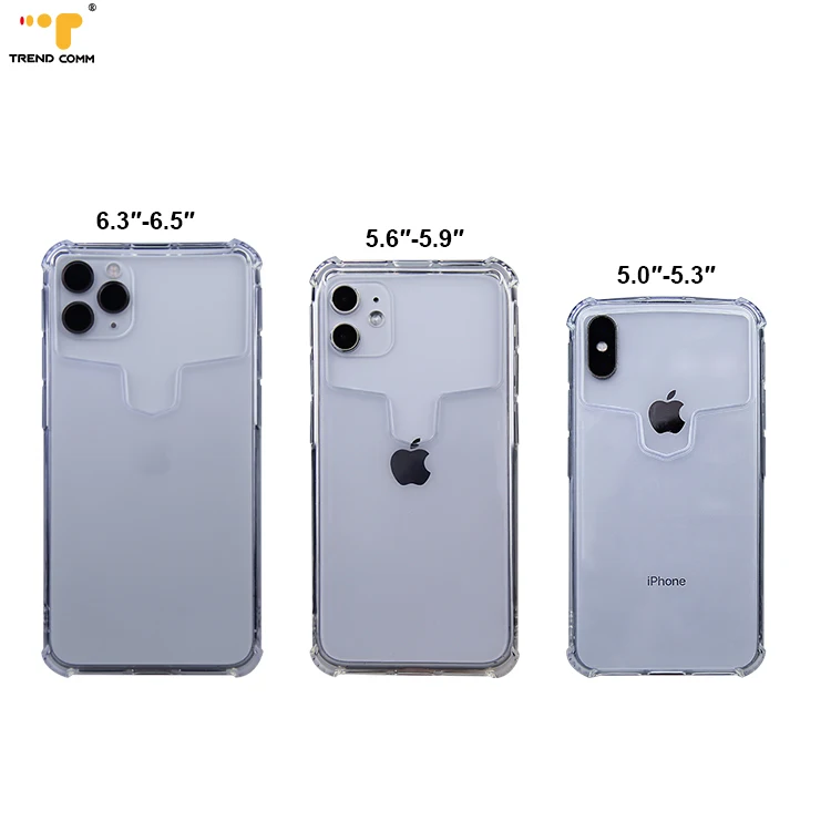 

Universal Transparent Color Shockproof Soft Durable Case For iPhone 12