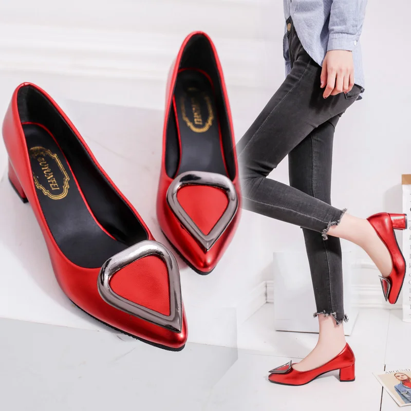 

3 color Women low heel shoes for ladies No.5278, Colors