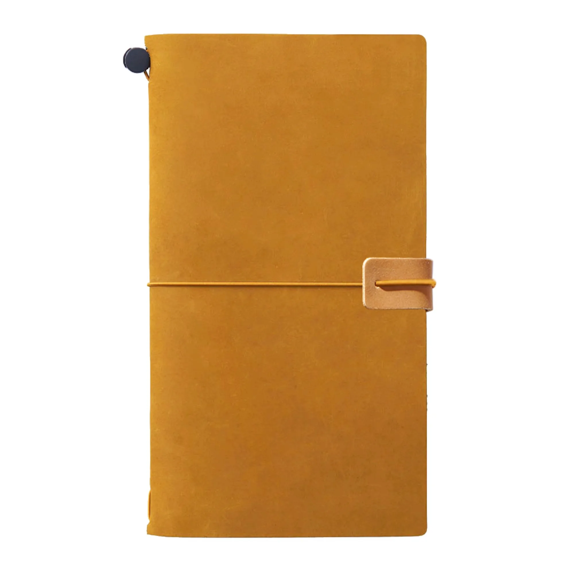 AIGUONIU Vintage Traveler Notepad Handmade Cowhide Notebook Leather Cover Magnetic Closure for Student Diary Records Account