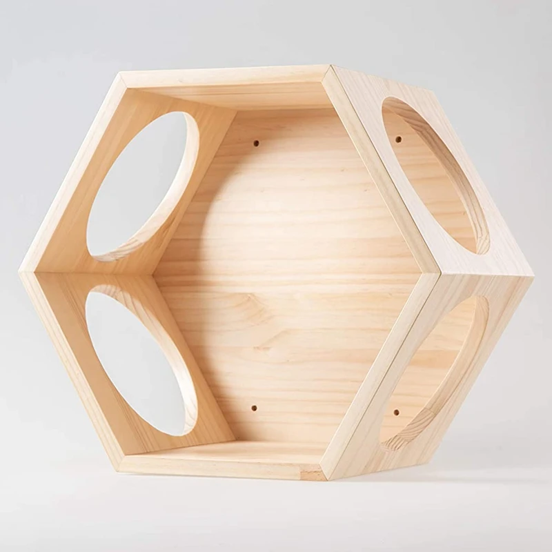 free combination wood wall floating cat perch climber shelf wall