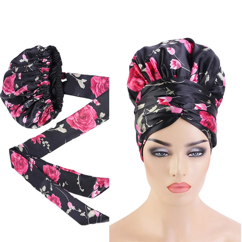 

Luxury Shower Cap for Women Reusable Shower Cap for Long Hair Waterproof
