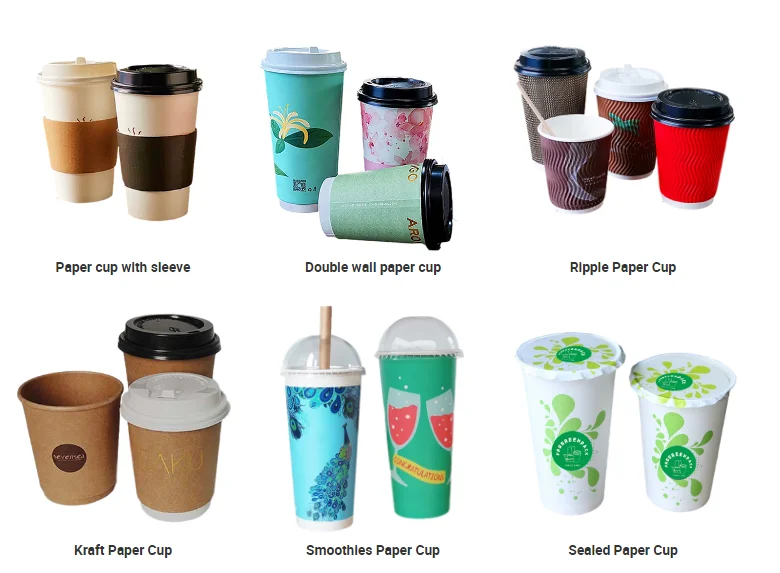 12oz White Double Wall Disposable Coffee Cups Paper Cups Kraft Cups For Hot cold 