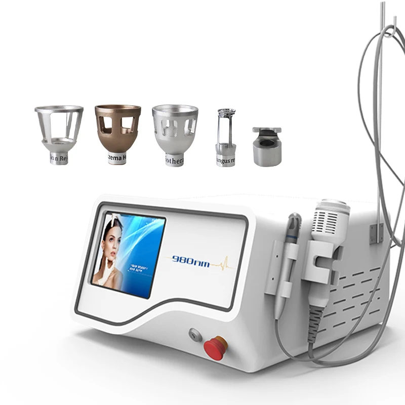 

6 in 1 980nm spider vein removal diode laser machine 40w nail fungus treatment skin rejuvenation diode laser 980 nm device