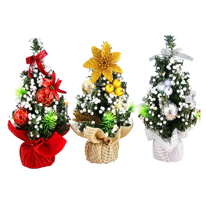 

Christmas Tree 20CM Mini Christmas Package Tree Desktop Decoration Children Gift Christmas Tree Trumpet Ornaments Wholesale