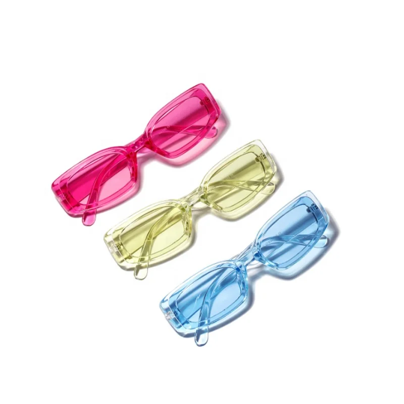 

DOISYER 2020 Transparent Frame Rectangle Sun Glasses UV400 Candy Color Shades Retro Women Sunglasses, C1,c2,c3,c4,c5,c6,c7,c8,c9,c10,c11