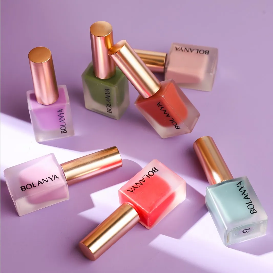 

2021 BOLANYA Private Label 18 Colors Nail Polish Water Based Air Dry Matte Halal Nail Polish For Kids, 18 colors available