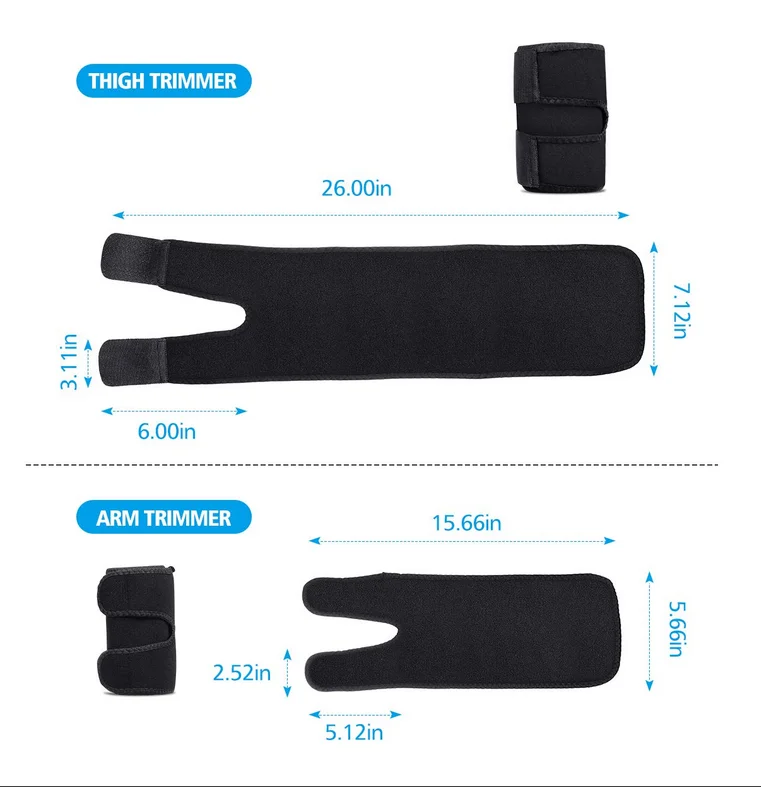 3PCS , 1 Set For Sale ,Arm Trimmer, Sweat Bands, Sauna Sleeves