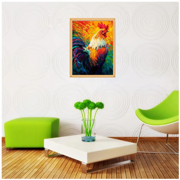 
Best selling custom round diamond painting big cock style 5D Diy diamond painting home decoration animal wholesale 