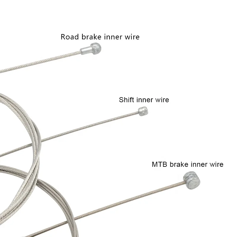 

TRLREQ Universal bicycle shifting wire core MTB Road Bicycle Stainless steel brake cable inner cable, Silver