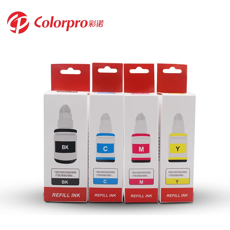 
Good quality 4 color ink GI 190 for Pixma G1000 G2000 G3000 printer dye ink 70ml/135ml 