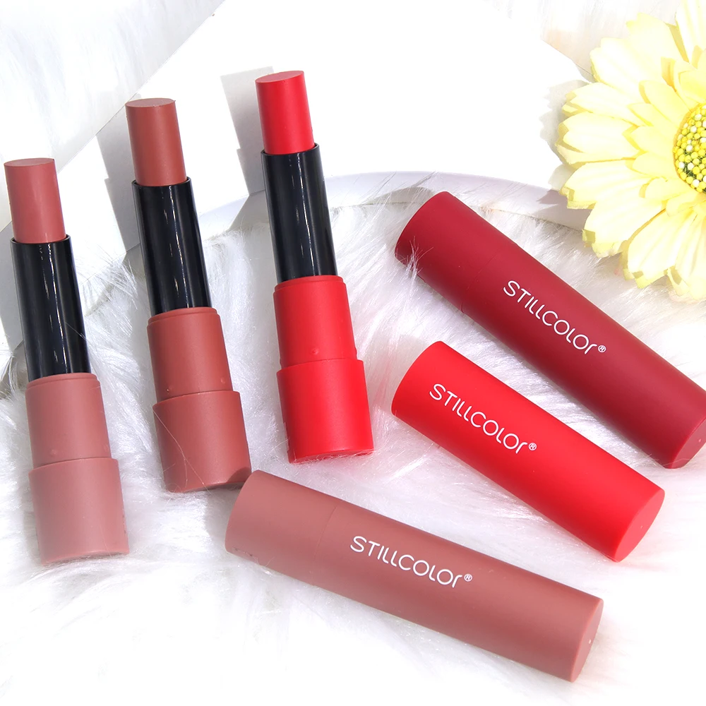 

Hot selling lip Cosmetics OEM ODM Private Label 8 colors Long Lasting Lip Velvet Matte Lipstick