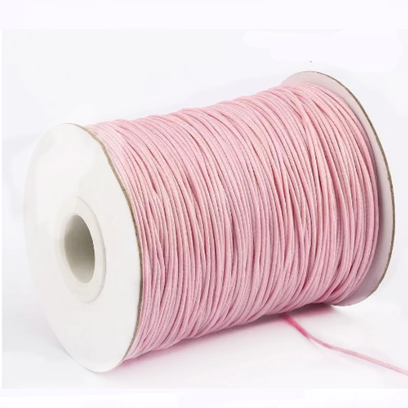 

3mm Rope DIY Handmade Braided white black Cotton Waxed rope wax Cord For Macrame Jewelry bracelet Decorative