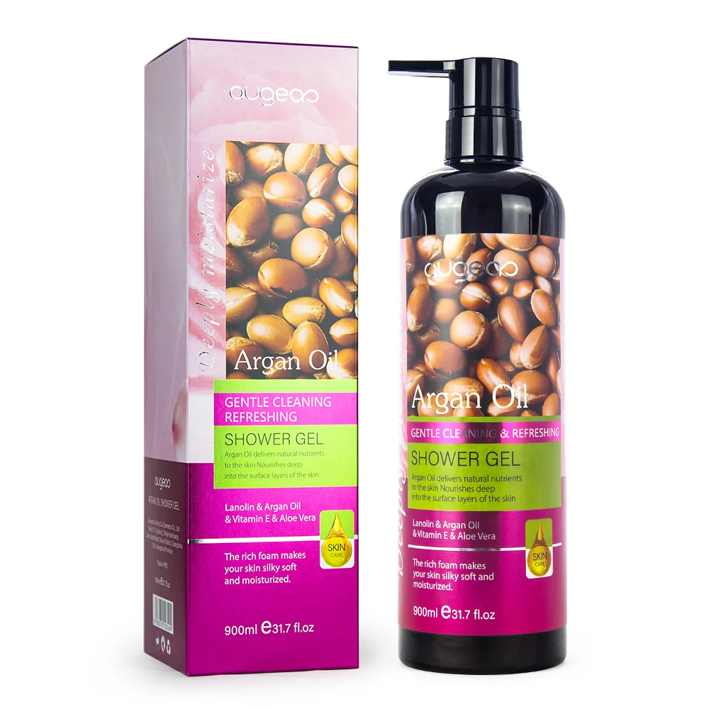 

Manufacturer factory price set argan oil shampoo argan oil body wash shower gel