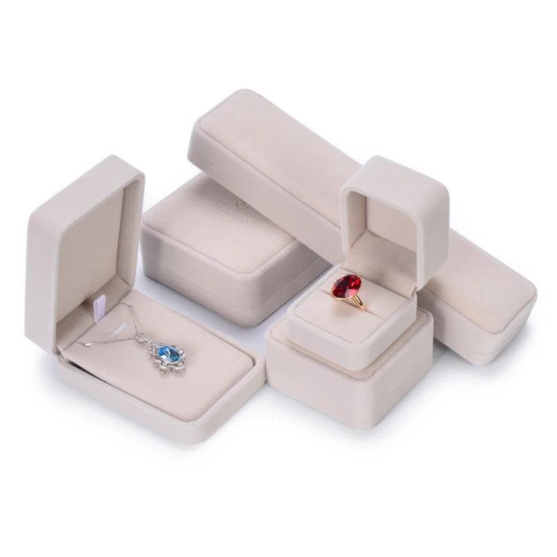 

Luxury gift set custom printed packaging boxes jewerly jewelry box with logo velvet, Cymk or pantone