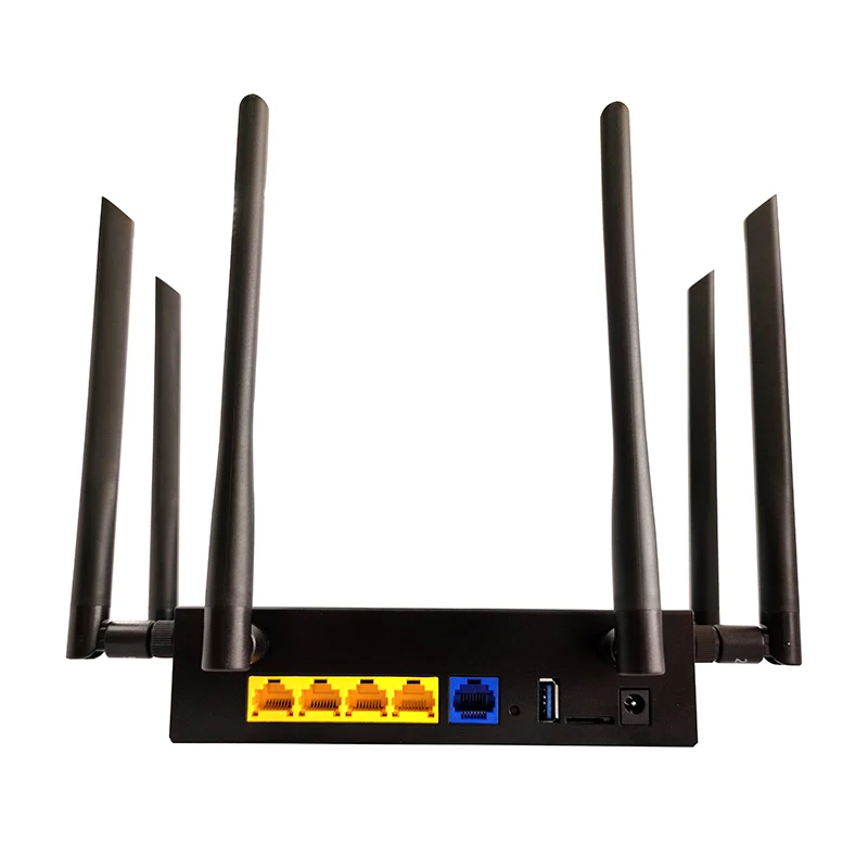 

High Speed 1300Mbps IPQ4019 Chipset Dualband 2.4G&5.8G Wifi Wireless 4G LTE Modem Router With Sim Card Slot, Black